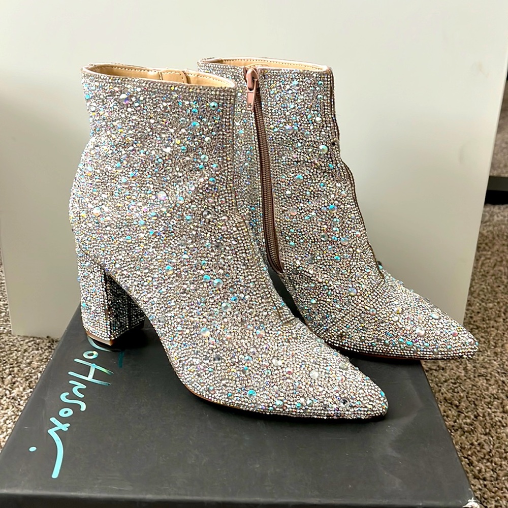 Rhinestone Ankle Booties